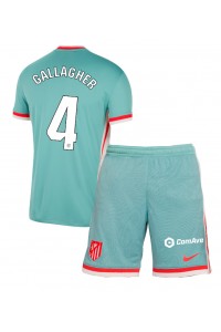 Atletico Madrid Conor Gallagher #4 Babytruitje Uit tenue Kind 2024-25 Korte Mouw (+ Korte broeken)